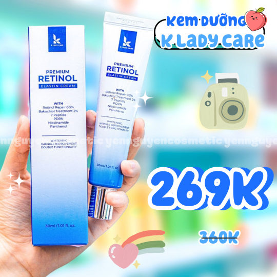 Kem Phục Hồi Da K Lady Care Premium Retinol Elastin Cream 30ml