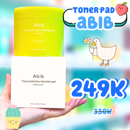 Toner Pad Abib Yuja Probiotics Blemish Pad Vitalizing Touch 140ml 