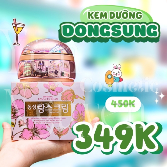 Kem Dưỡng Trắng Da, Giảm Nám Dongsung Rannce Cream 70g (PHIÊN BẢN HOA ANH ĐÀO)