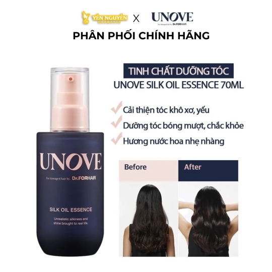 Tinh Chất Nuôi Dưỡng, Chăm Sóc Tóc Hư Tổn Dr.FORHAIR UNOVE SILK OIL ESSENCE 70ml