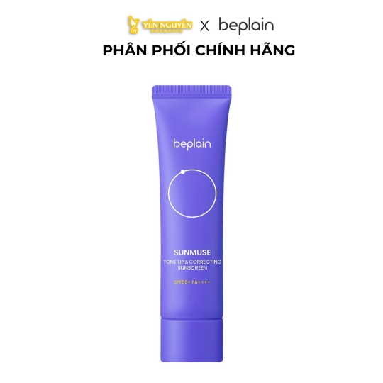 Kem Chống Nắng Cà Rốt Tím, Nâng Tone Da Beplain Sunmuse Tone Up & Correcting Sunscreen SPF50+ PA++++ 50ml