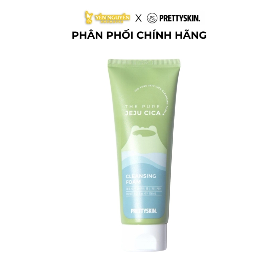 Sữa Rửa Mặt Rau Má Pretty Skin The Pure Jeju Cica Cleansing Foam