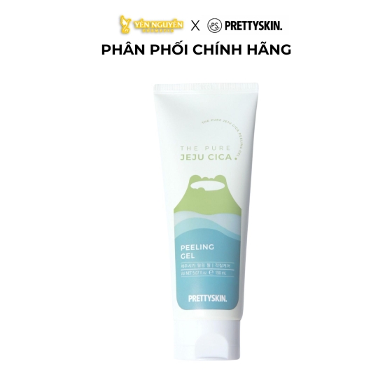 Tẩy Da Chết Chiết Xuất Rau Má Pretty Skin Jeju Cica Peeling Gel 150ml