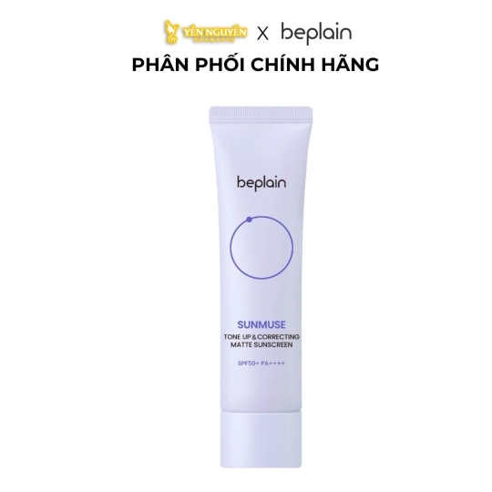 Kem Chống Nắng Beplain Sunmuse Tone Up & Correcting Matte Sunscreen SPF50+ 50ml