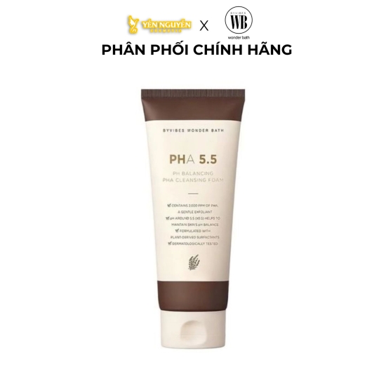 Sữa Rửa Mặt Byvibes Wonder Bath Pha 5.5 Ph Balancing Pha Cleansing Foam