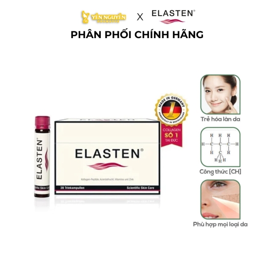 [Thực phẩm bảo vệ sức khỏe] Collagen ELASTEN - Thức uống đẹp da (28 ống/hộp)