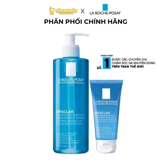 Gel Rửa Mặt La Roche-Posay Dành Cho Da Dầu, Nhạy Cảm 400ml Effaclar Purifying Foaming Gel