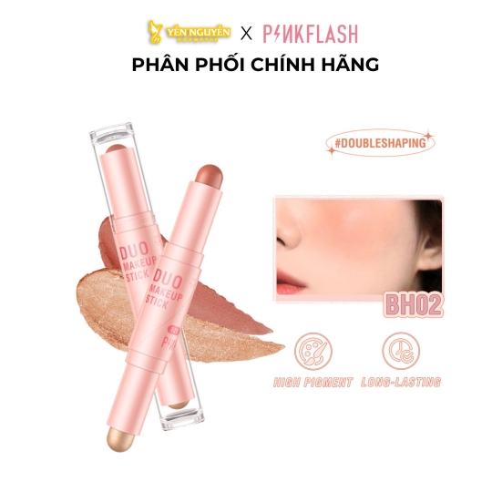 Highlight 2 Đầu PinkFlash Duo MakeUp Stick PF-F21