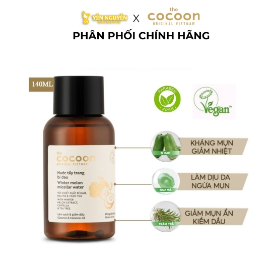 Nước Tẩy Trang Bí Đao Cocoon 140ml