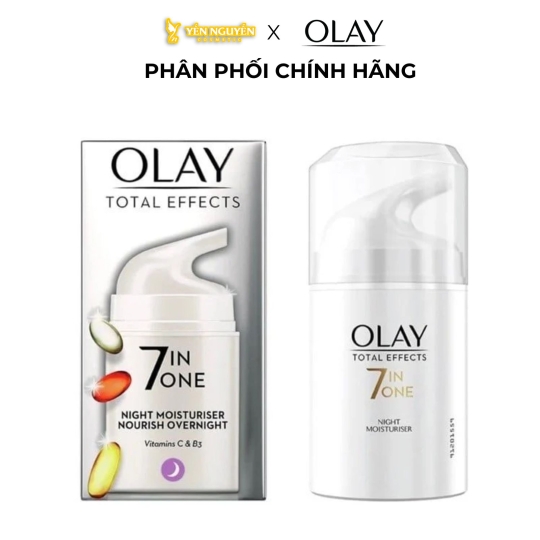 Kem Dưỡng Da Ban Đêm Olay Total Effects 7in1 Night Moisturiser Nourish Overnight 50ml