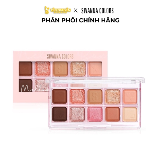 Bảng Phấn Mắt Sivanna Colors Mellow Box 10 Ô