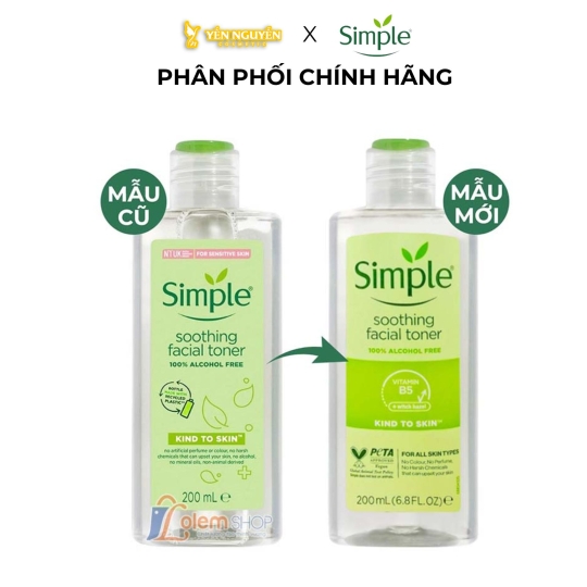 Nước Hoa Hồng Simple Kind To Skin Soothing Facial Toner