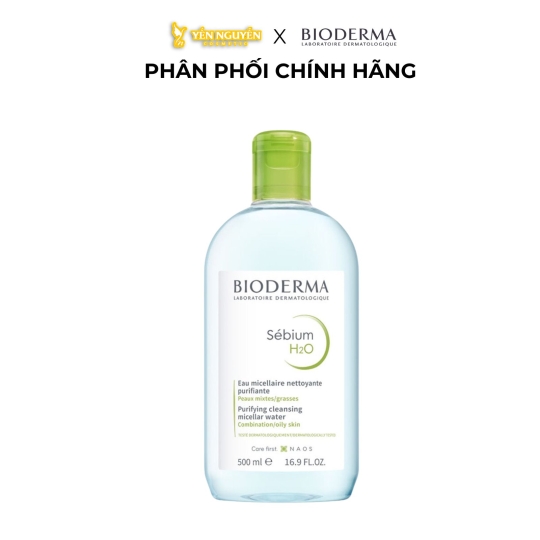 Nước Tẩy Trang Bioderma Cho Da Dầu, Da Hỗn Hợp, Da Mụn Sebium H2O