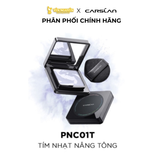 Phấn Nén Kiềm Dầu Carslan Black Magnet Soft Mist Powder 01 Light Purple 8g