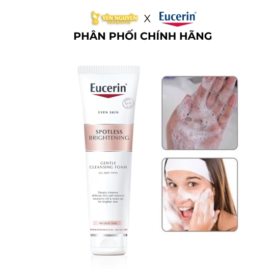 Sữa Rửa Mặt Tạo Bọt Eucerin Sáng Da Spotless Brightening Gentle Cleansing Foam 150g