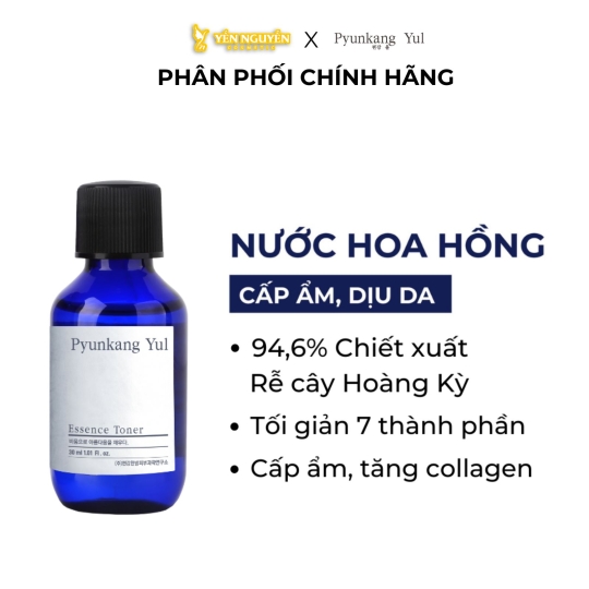 Nước Hoa Hồng Cấp Ẩm, Hỗ Trợ Kháng Viêm Cho Da Mụn Và Da Nhạy Cảm Pyunkang Yul Essence 30ml