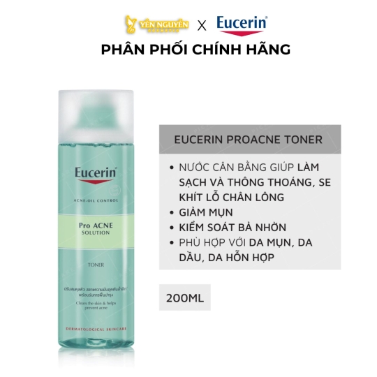 Nước Cân Bằng Eucerin Dành Cho Da Mụn Pro Acne Toner 200ml