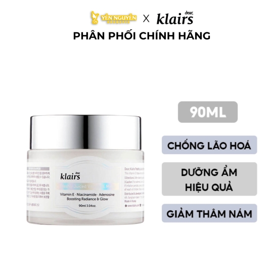 Kem Dưỡng Freshly Juiced Vitamin E Klairs 90ml