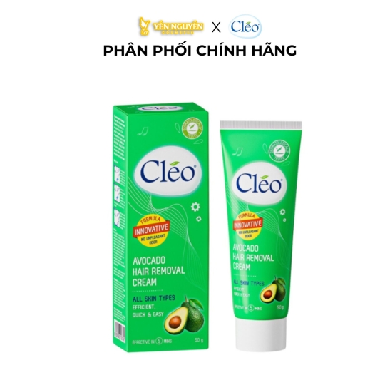 Kem Tẩy Lông Cleo Avocado Hair Removal Cream 50g