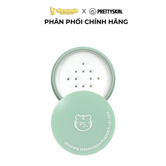 Phấn Phủ Dạng Bột PrettySkin Good Bye Sebum Finish Powder Plus 5g (Xanh)