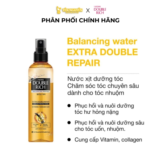 Xịt Dưỡng Tóc Double Rich Balancing Water 120ml