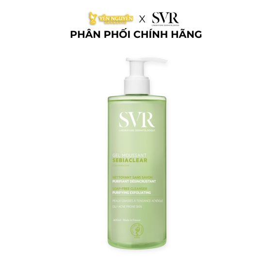 Gel Rửa Mặt SVR Không Chứa Xà Phòng Cho Da Dầu 400ml