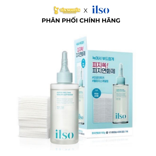 Tinh Chất Ủ Mụn Ilso Super Melting Sebum Softener 150g + 40 Miếng Bông