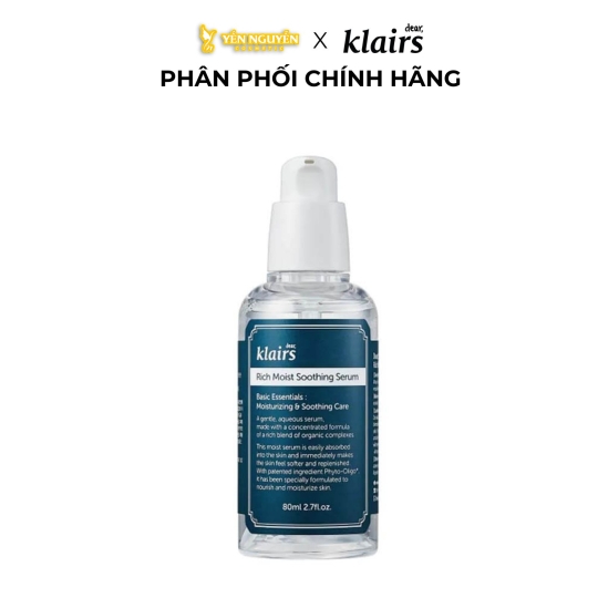 Tinh Chất Dưỡng Ẩm Sâu Klairs Rich Moist Soothing Serum 80ml