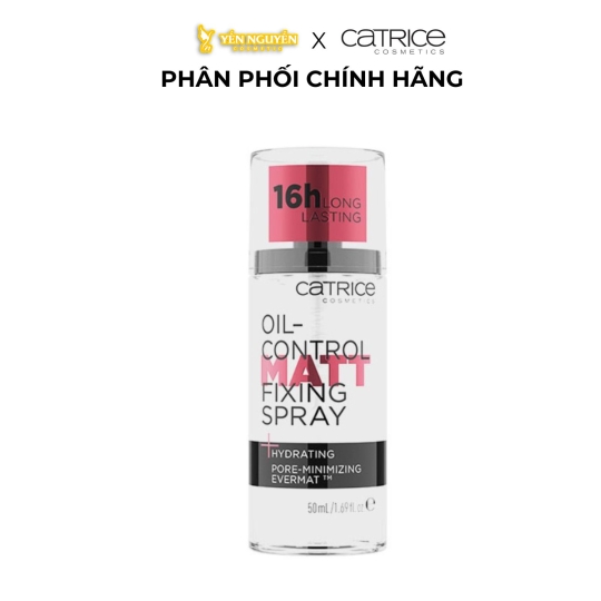 Xịt Khoáng Khóa Nền Catrice Oil-Control Matt Fixing Spray 16h 50ml