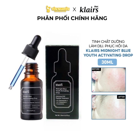 Tinh Chất Dưỡng Da Midnight Blue Youth Activating Drop Klairs 20ml