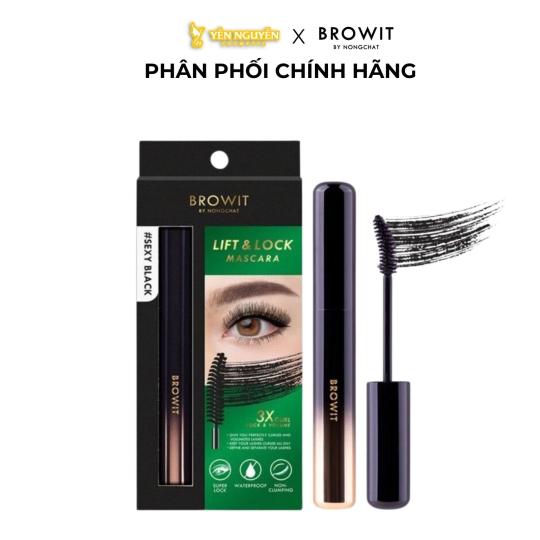 Chuốt Mi Browit Lift & Lock Mascara Uốn Cong Và Dày Mi #Sexy Black 6G