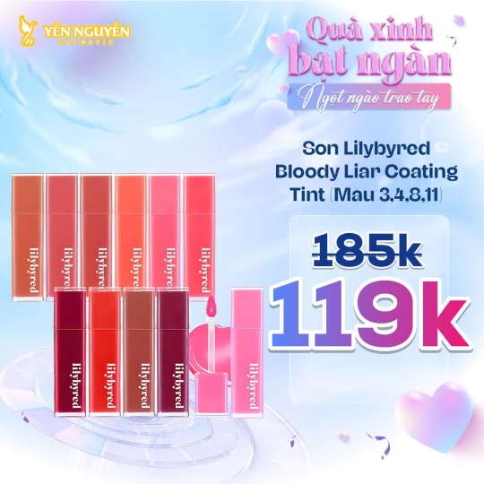 Son Tint Bóng Lilybyred Bloody Liar Coating Tint