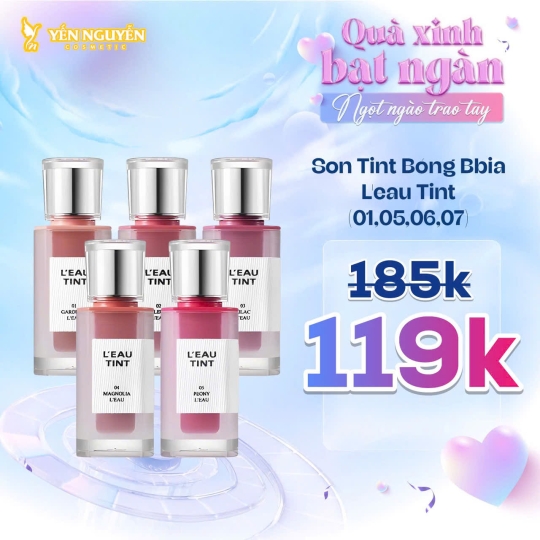 Son Tint Bóng Thuần Chay BBIA Gardenia Leau Tint