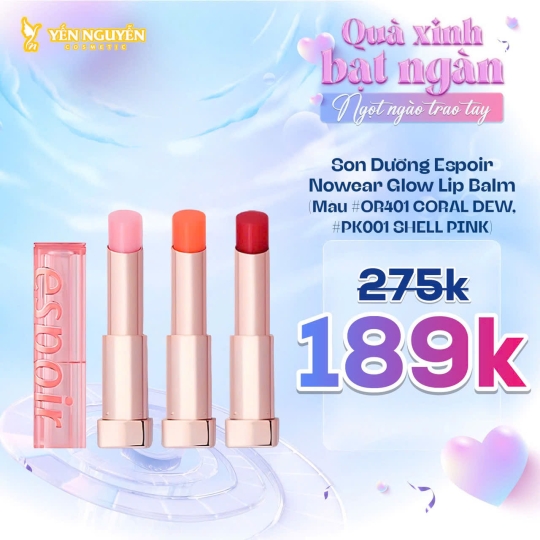 Son Dưỡng Espoir Nowear Glow Lip Balm